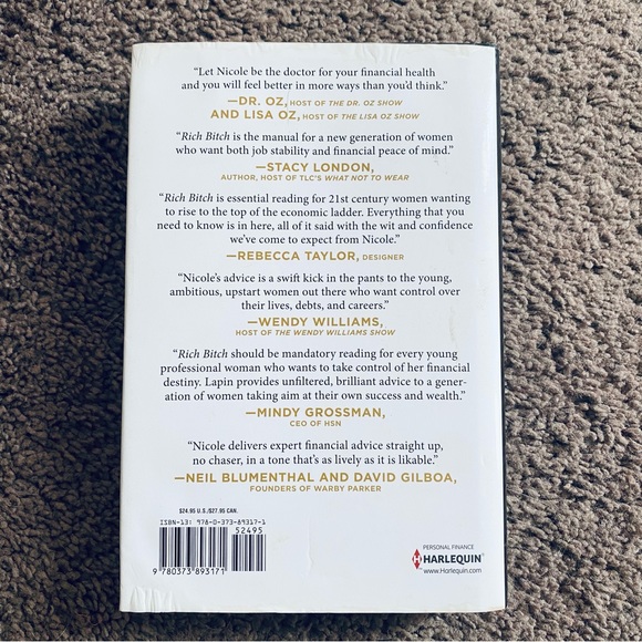 Rich B*tch by Nicole Lapin Financial Guide NYT Best Selling Hard Back Book - Picture 2 of 3